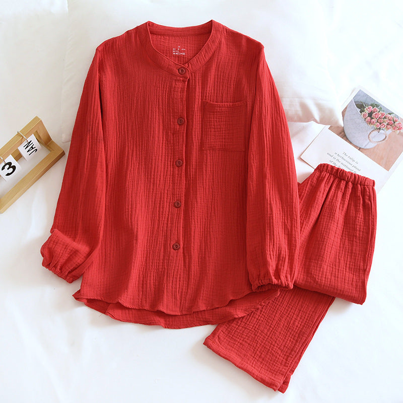 Ladies, Womens, Pajamas, Button Down, Long Sleeve, Elastic Waist Trousers, Soft Sleepwear, Loungewea, Pajamas, Casual Sleepwear, Comfortable, Breathable, Stylish