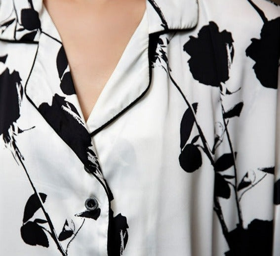 Black and White Women's Pajamas