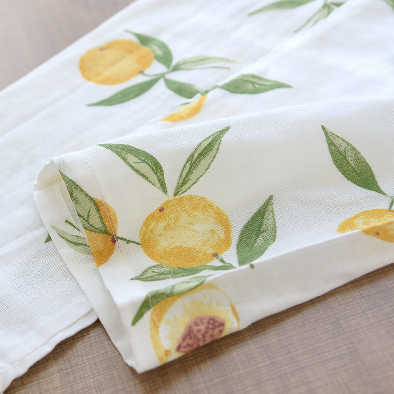 Fruit printed pajamas 100% Cotton