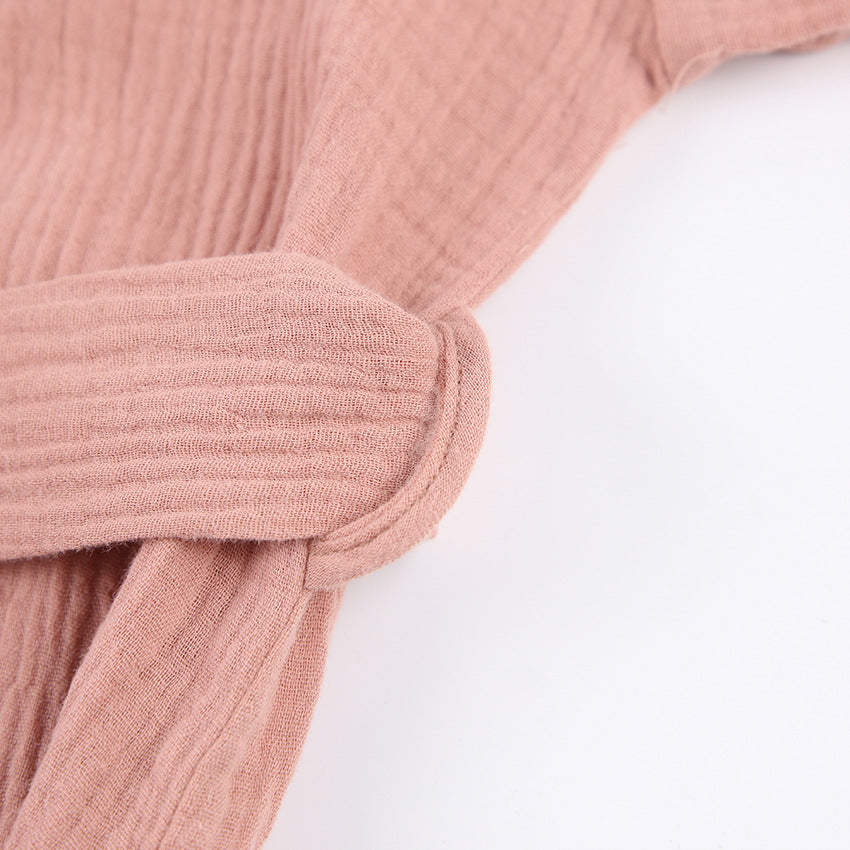 Cotton Gauze Fabric Robe, Ladies Robes, Women's Robe, Casual Style Robe