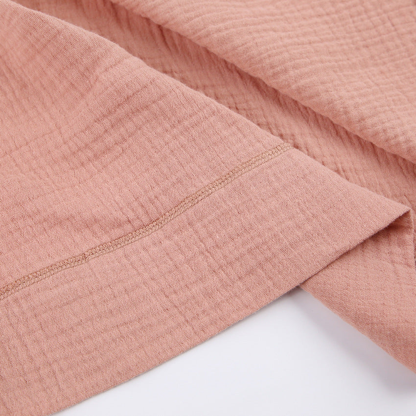 Cotton Gauze Fabric Robe