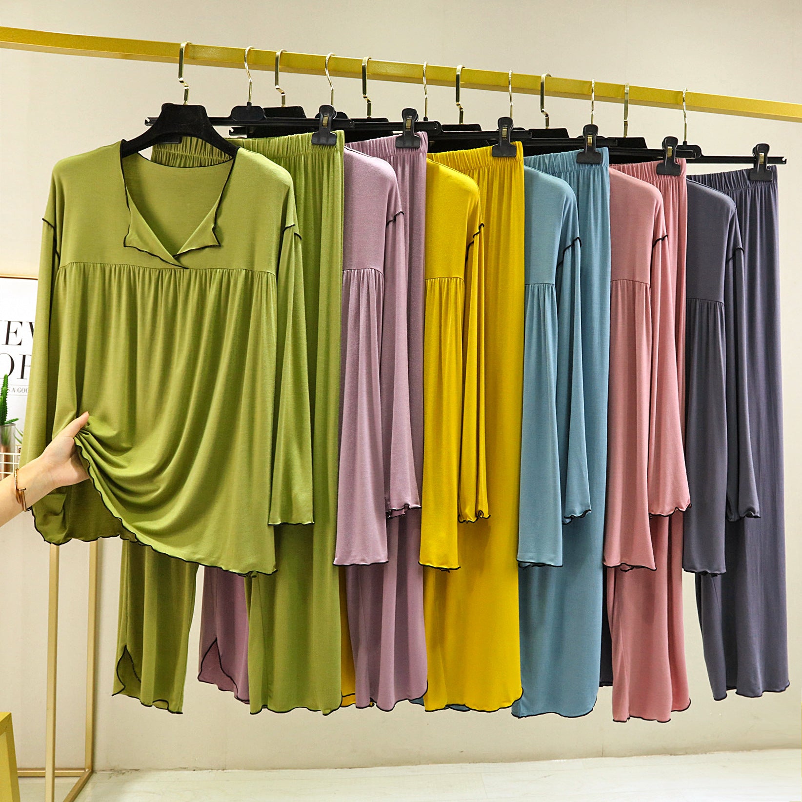 Modal Fabric Classic Women's Pajamas, Ladies Pajamas, Women's sleepwear, loungewear, Comfortable Soft Pajamas
