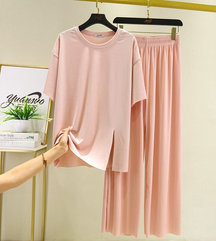 Peach Modal Fabric Casual Pajama set, Sleepwear, Loungewear, Women and Ladies Sleepwear