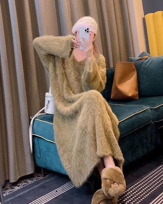 Fuzzy Long Lounge Dress | Sleepy Bungalow Fuzzy Long Lounge Dress | Sleepy Bungalow