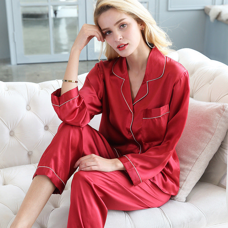 Beautiful Classic Style 100% Silk Women's Pajamas, Ladies Sleepwear, Loungewear, Beautiful Women's Sleepwear, Comfortable Pajamas, Breathable Pajamas