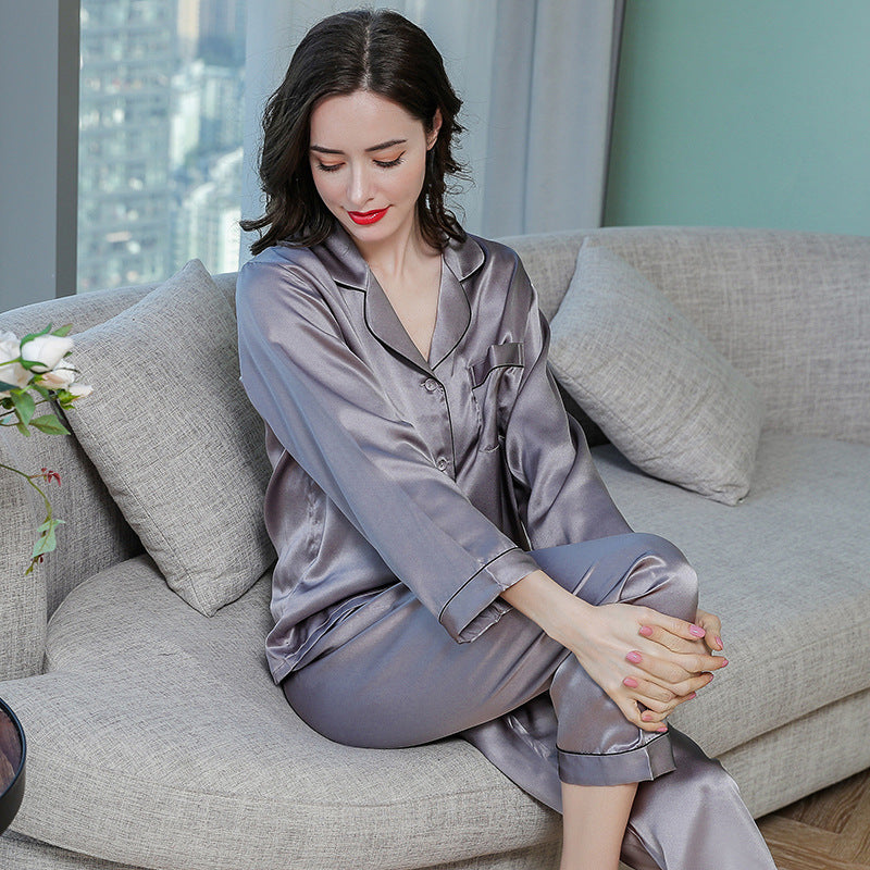 Beautiful Classic Style 100% Silk Women's Pajamas, Ladies Sleepwear, Loungewear, Beautiful Women's Sleepwear, Comfortable Pajamas, Breathable Pajamas