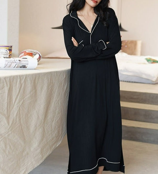 Long Pull-Over Modal Nightgown